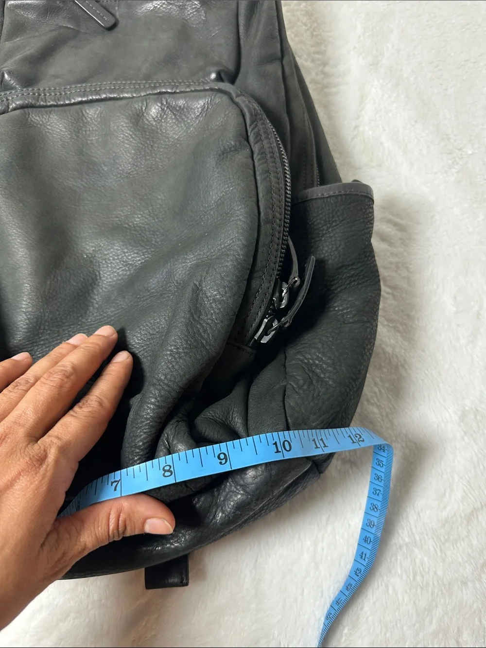 Black Leather Men’s Backpack - Sleek Everyday Carry